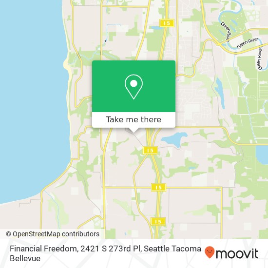 Mapa de Financial Freedom, 2421 S 273rd Pl