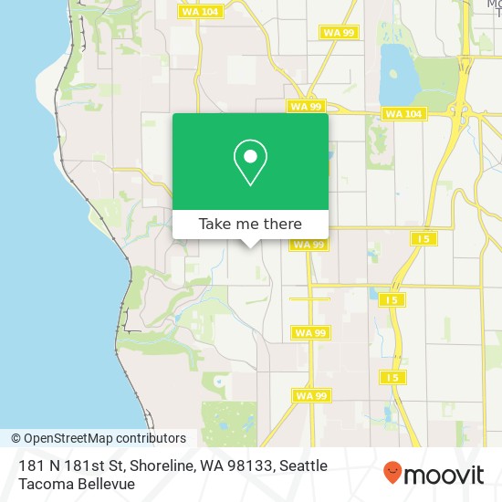 181 N 181st St, Shoreline, WA 98133 map