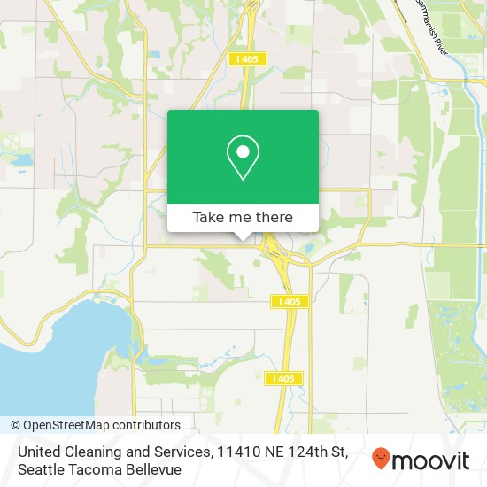 Mapa de United Cleaning and Services, 11410 NE 124th St