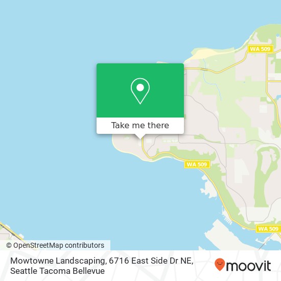 Mapa de Mowtowne Landscaping, 6716 East Side Dr NE