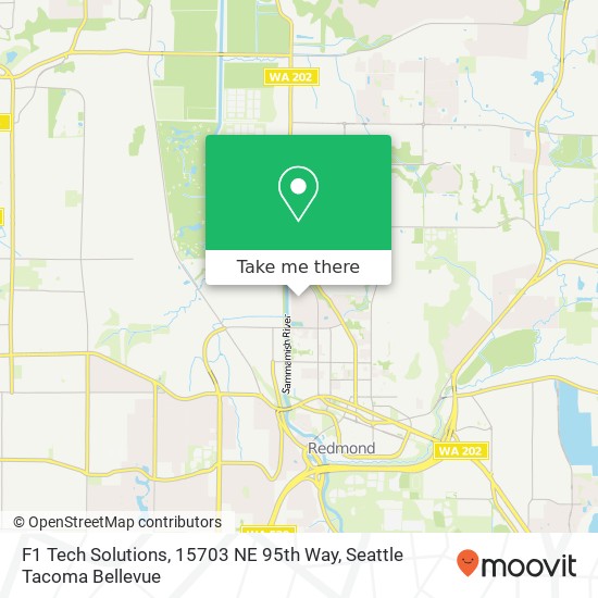 F1 Tech Solutions, 15703 NE 95th Way map