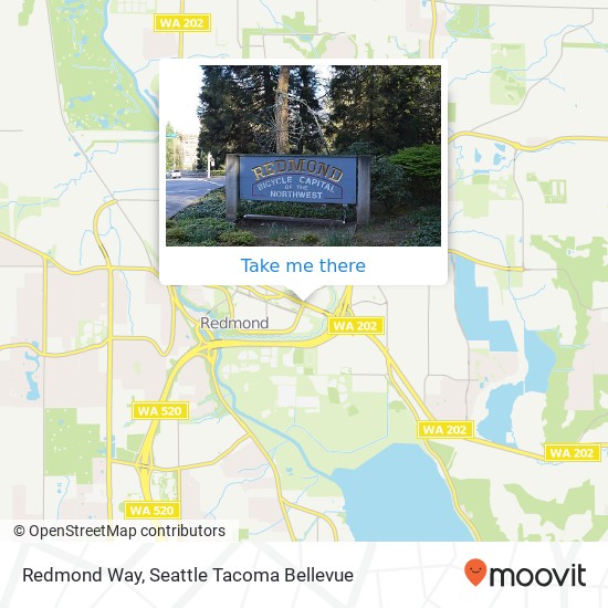 Mapa de Redmond Way, Redmond, WA 98052