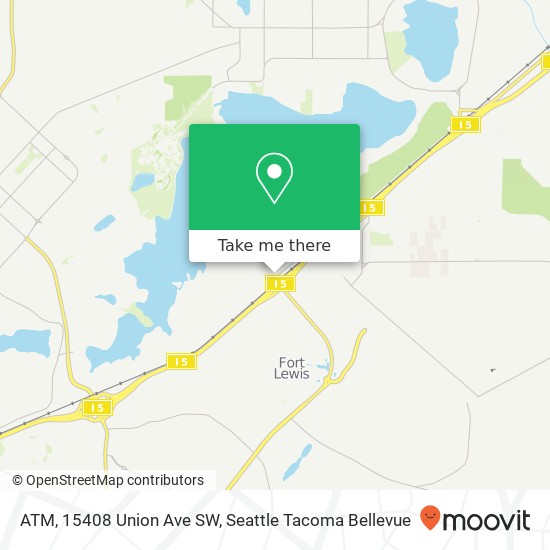 Mapa de ATM, 15408 Union Ave SW