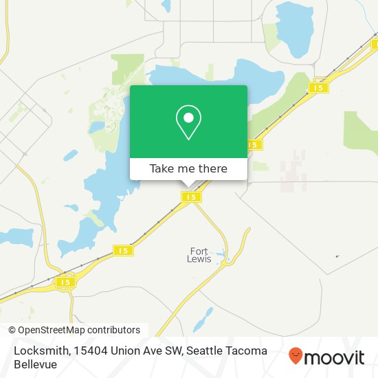 Mapa de Locksmith, 15404 Union Ave SW