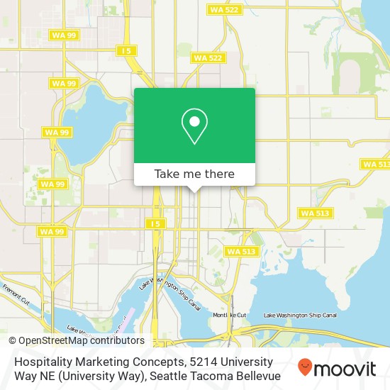 Hospitality Marketing Concepts, 5214 University Way NE map