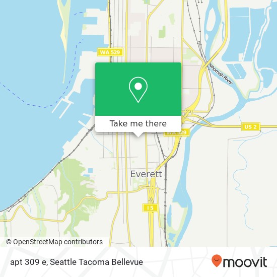 Mapa de apt 309 e, 3125 Oakes Ave apt 309 e, Everett, WA 98201, USA