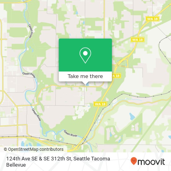 124th Ave SE & SE 312th St map