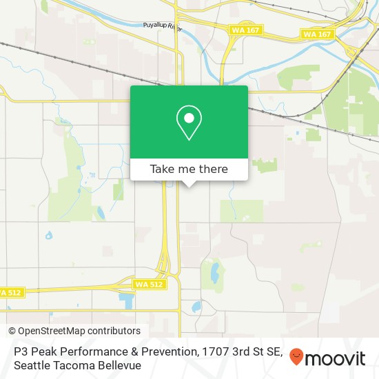 Mapa de P3 Peak Performance & Prevention, 1707 3rd St SE