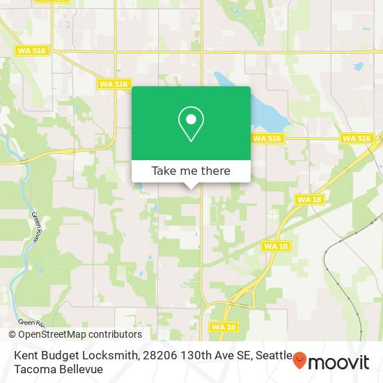 Kent Budget Locksmith, 28206 130th Ave SE map