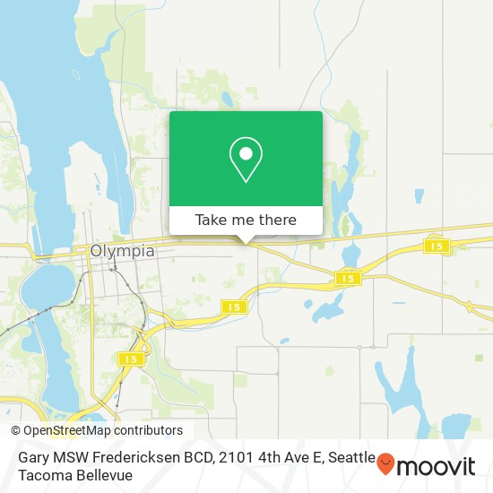 Mapa de Gary MSW Fredericksen BCD, 2101 4th Ave E