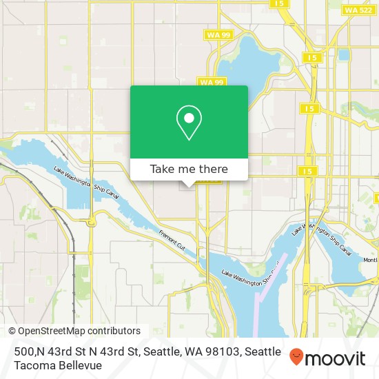 500,N 43rd St N 43rd St, Seattle, WA 98103 map