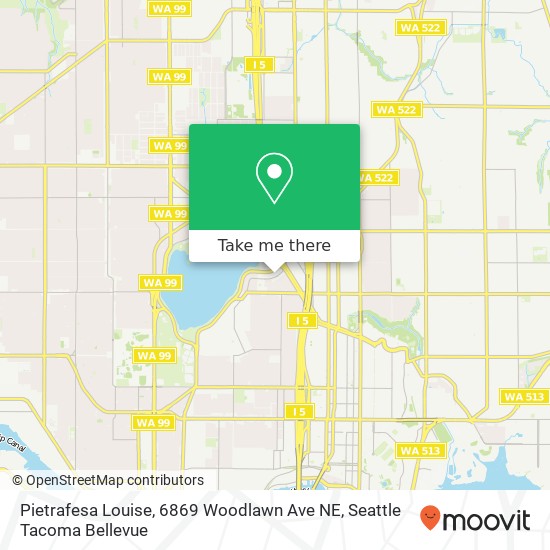 Mapa de Pietrafesa Louise, 6869 Woodlawn Ave NE