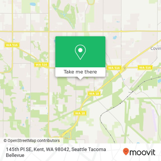 Mapa de 145th Pl SE, Kent, WA 98042