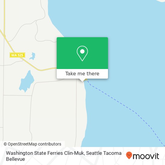Washington State Ferries Clin-Muk map