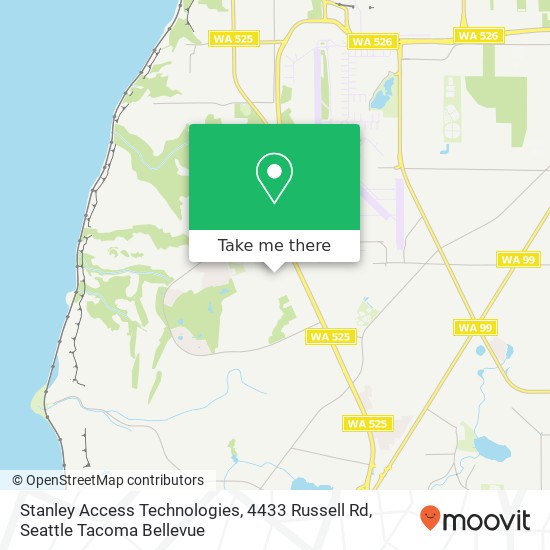 Mapa de Stanley Access Technologies, 4433 Russell Rd