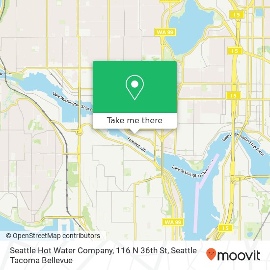 Mapa de Seattle Hot Water Company, 116 N 36th St
