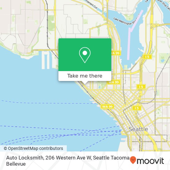 Mapa de Auto Locksmith, 206 Western Ave W