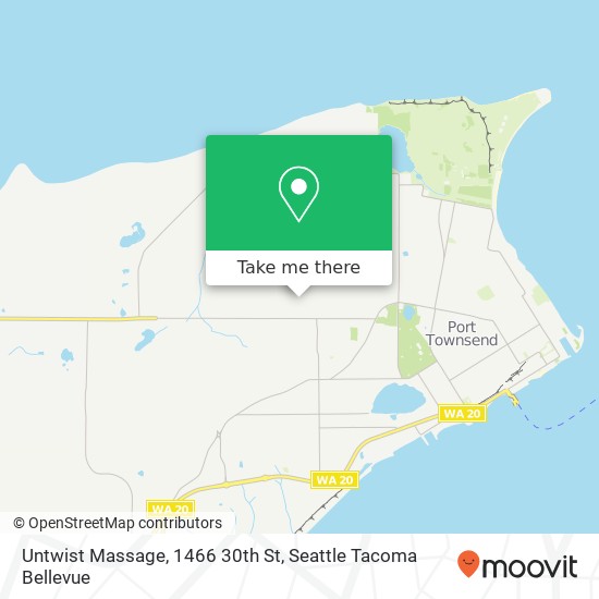 Mapa de Untwist Massage, 1466 30th St