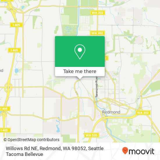 Willows Rd NE, Redmond, WA 98052 map