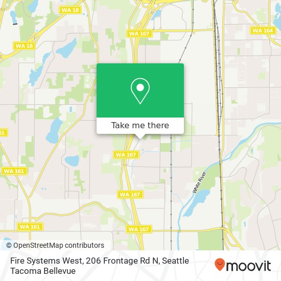 Mapa de Fire Systems West, 206 Frontage Rd N