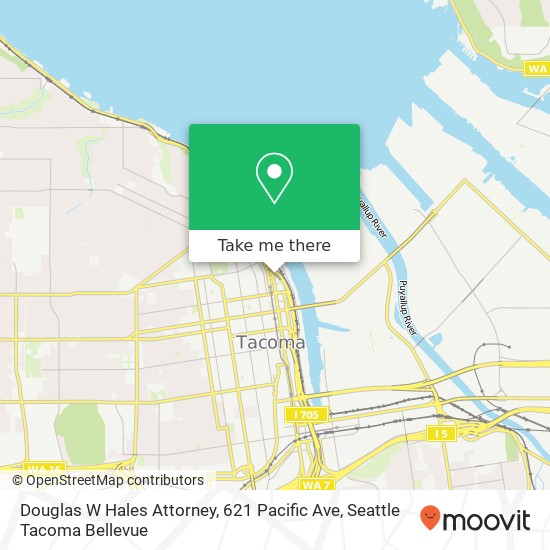 Mapa de Douglas W Hales Attorney, 621 Pacific Ave