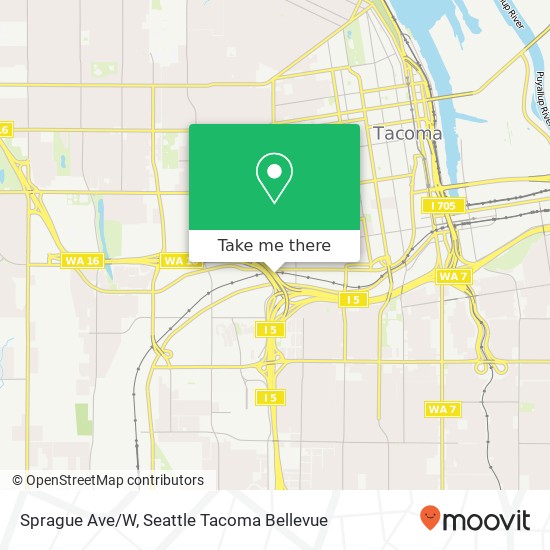 Sprague Ave/W map