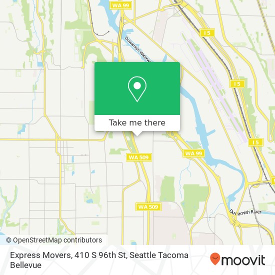 Mapa de Express Movers, 410 S 96th St
