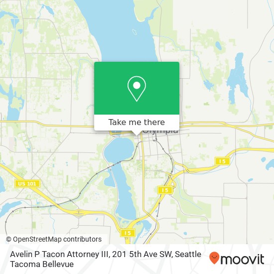 Avelin P Tacon Attorney III, 201 5th Ave SW map