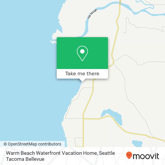 Warm Beach Waterfront Vacation Home map