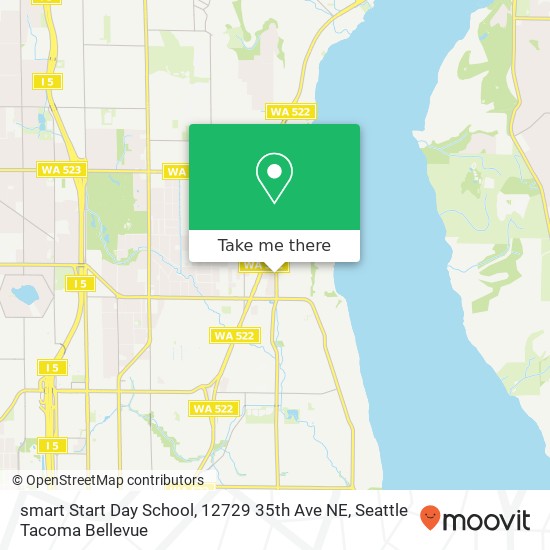 Mapa de smart Start Day School, 12729 35th Ave NE
