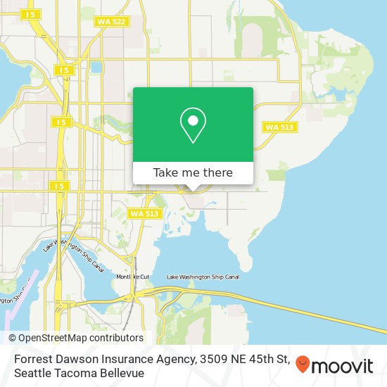 Forrest Dawson Insurance Agency, 3509 NE 45th St map