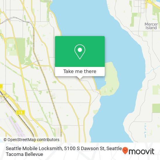 Seattle Mobile Locksmith, 5100 S Dawson St map