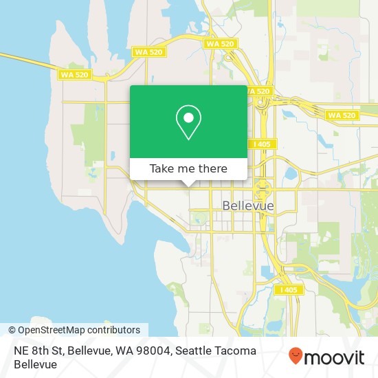 NE 8th St, Bellevue, WA 98004 map