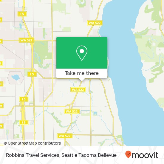 Robbins Travel Services map