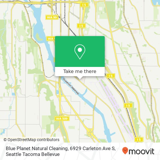 Mapa de Blue Planet Natural Cleaning, 6929 Carleton Ave S