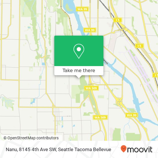 Mapa de Nanu, 8145 4th Ave SW