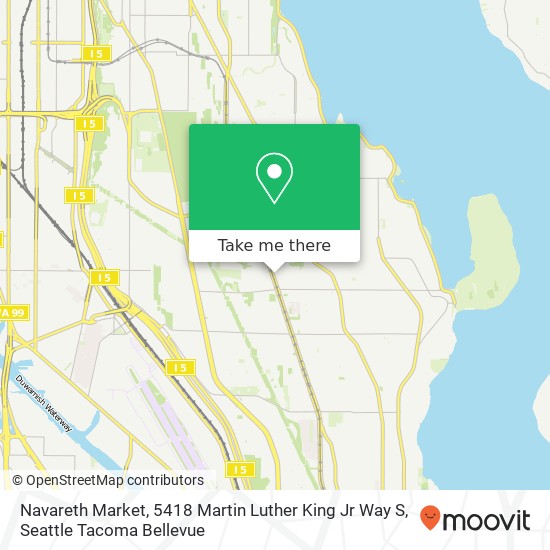 Mapa de Navareth Market, 5418 Martin Luther King Jr Way S