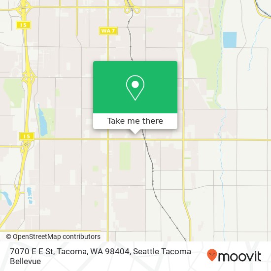 Mapa de 7070 E E St, Tacoma, WA 98404