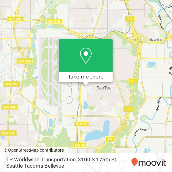 TP Worldwide Transportation, 3100 S 176th St map