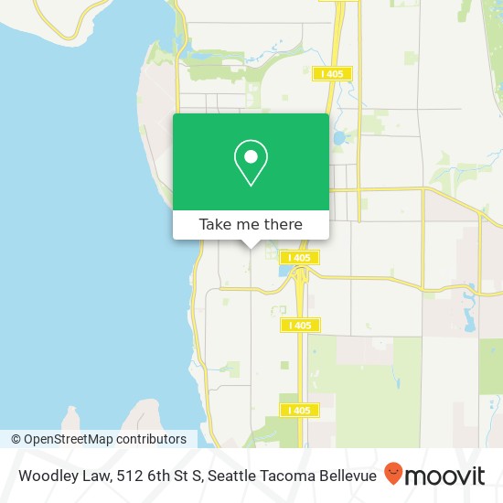 Mapa de Woodley Law, 512 6th St S