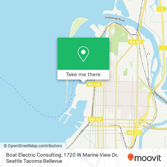 Mapa de Boat Electric Consulting, 1720 W Marine View Dr