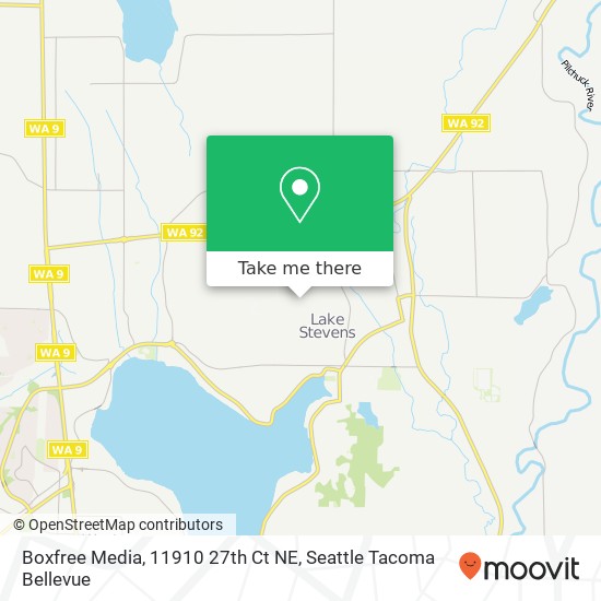 Mapa de Boxfree Media, 11910 27th Ct NE