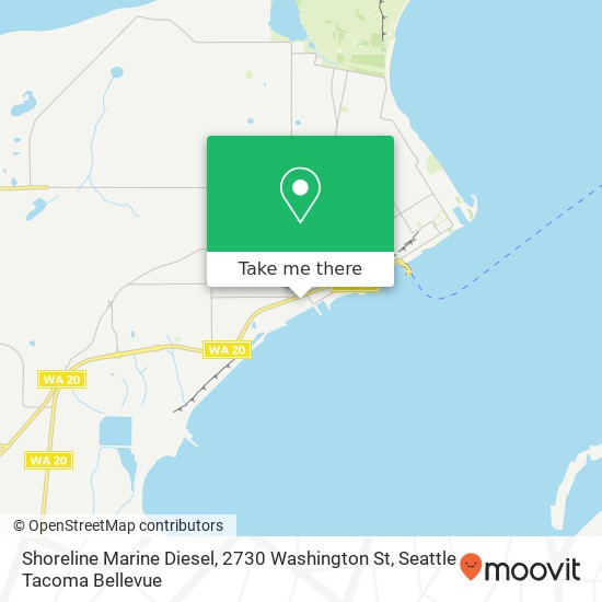 Shoreline Marine Diesel, 2730 Washington St map