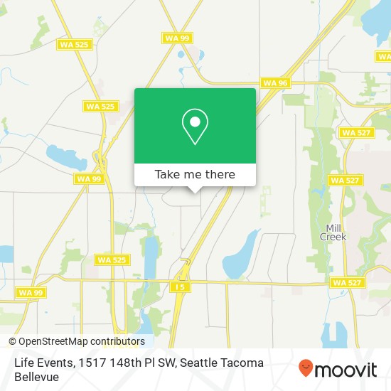 Mapa de Life Events, 1517 148th Pl SW