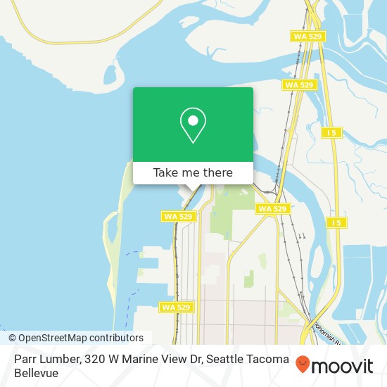 Mapa de Parr Lumber, 320 W Marine View Dr