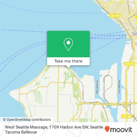 West Seattle Massage, 1709 Harbor Ave SW map