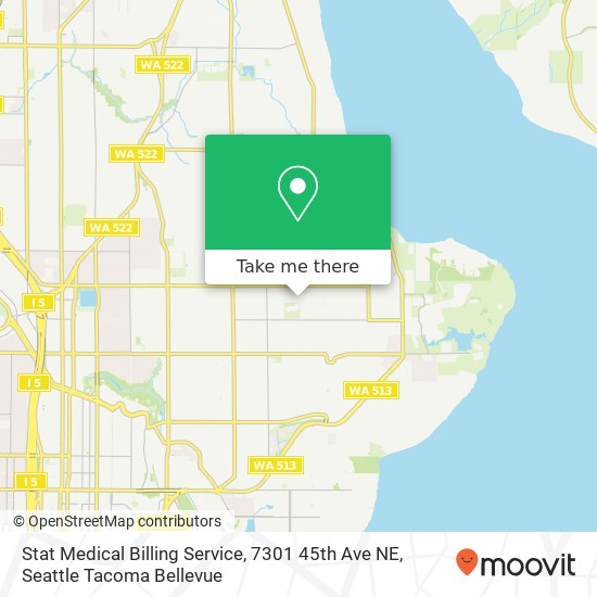 Mapa de Stat Medical Billing Service, 7301 45th Ave NE