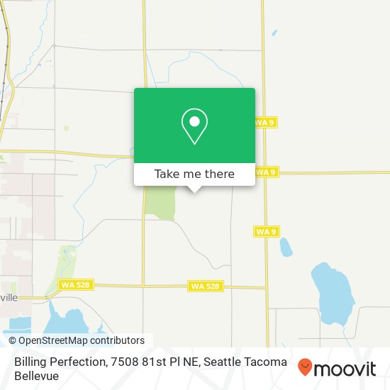 Mapa de Billing Perfection, 7508 81st Pl NE