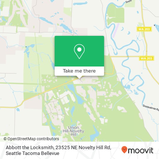 Abbott the Locksmith, 23525 NE Novelty Hill Rd map