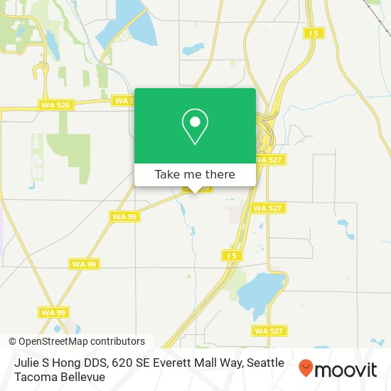 Julie S Hong DDS, 620 SE Everett Mall Way map